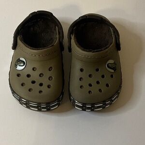 CROCS Kids Olive Slip-On Slippers